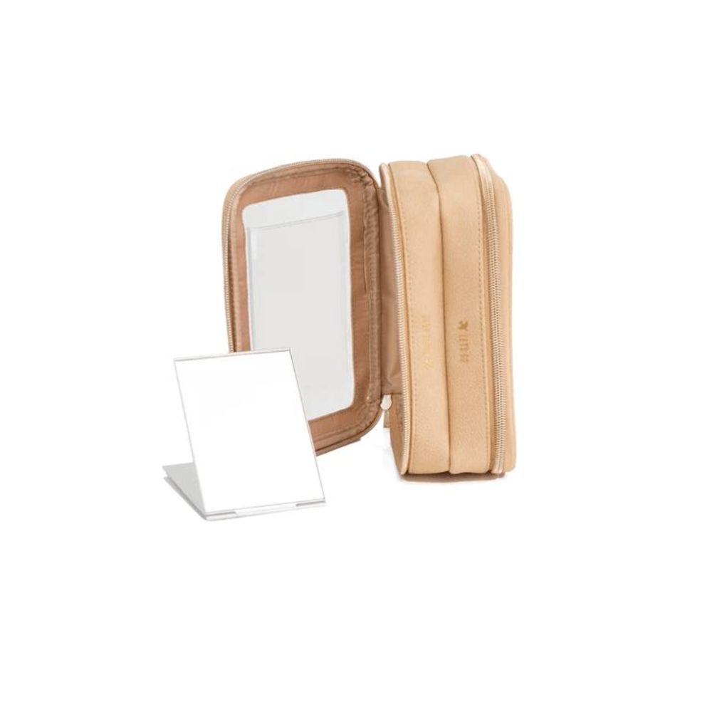 NWT Beis On the Go Essential Cosmetic Case in Beige - Picture 4 of 8
